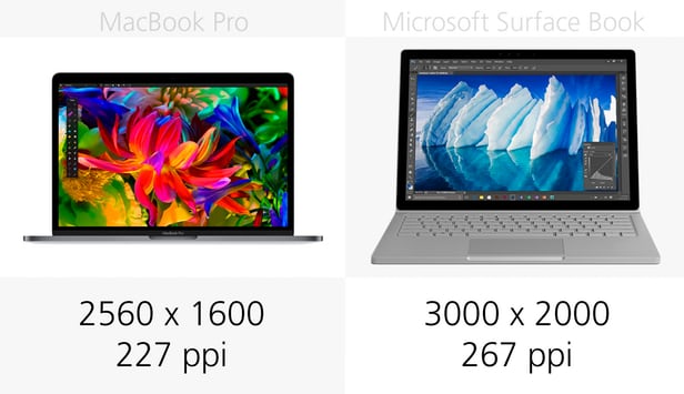 13-inch MacBook Pro (2016) vs. Microsoft Surface Book